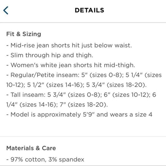 Old Navy Mid Rise Button-Fly Multi-Stripe Jean Shorts Size 14 - Picture 5 of 8